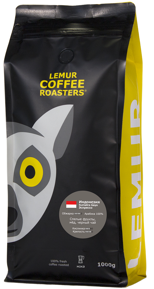 Индонезия Sumatra Gayo Эспрессо, помол: Мока, 1000 г