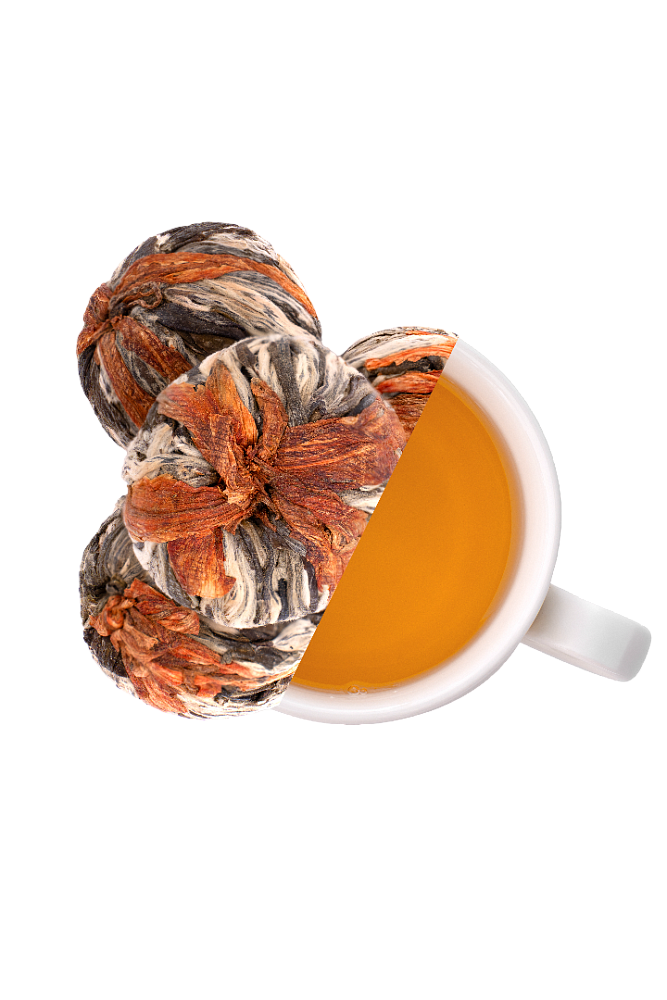 F4 Связанный чай Шуан Лун Си Чжу с ароматом манго, 50 г